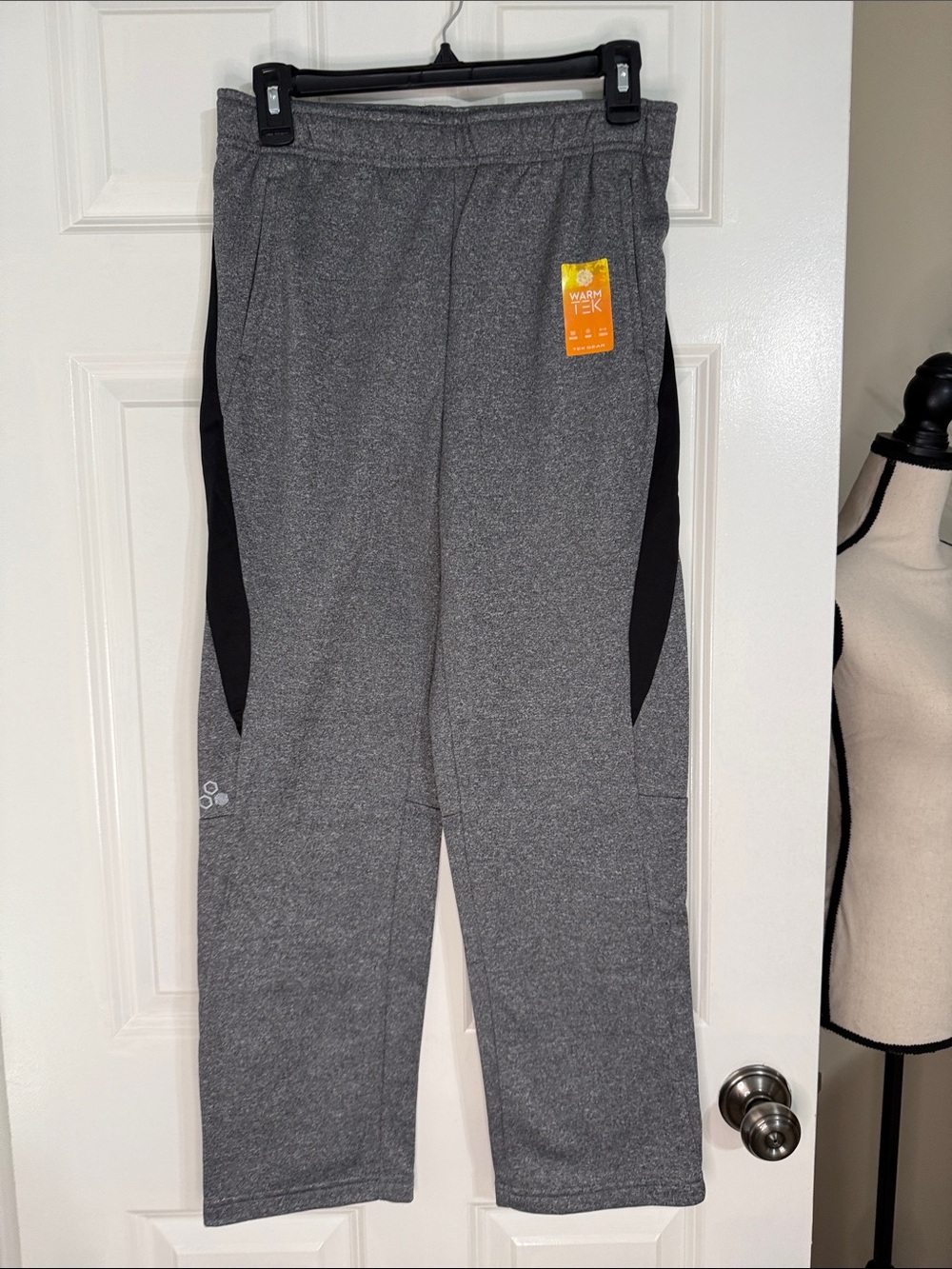 tek gear Gray Sweatpants with Black Side Panels
